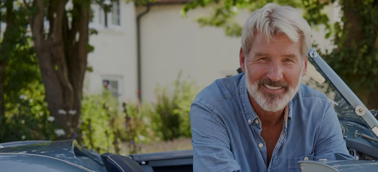 Man Sitting in Car